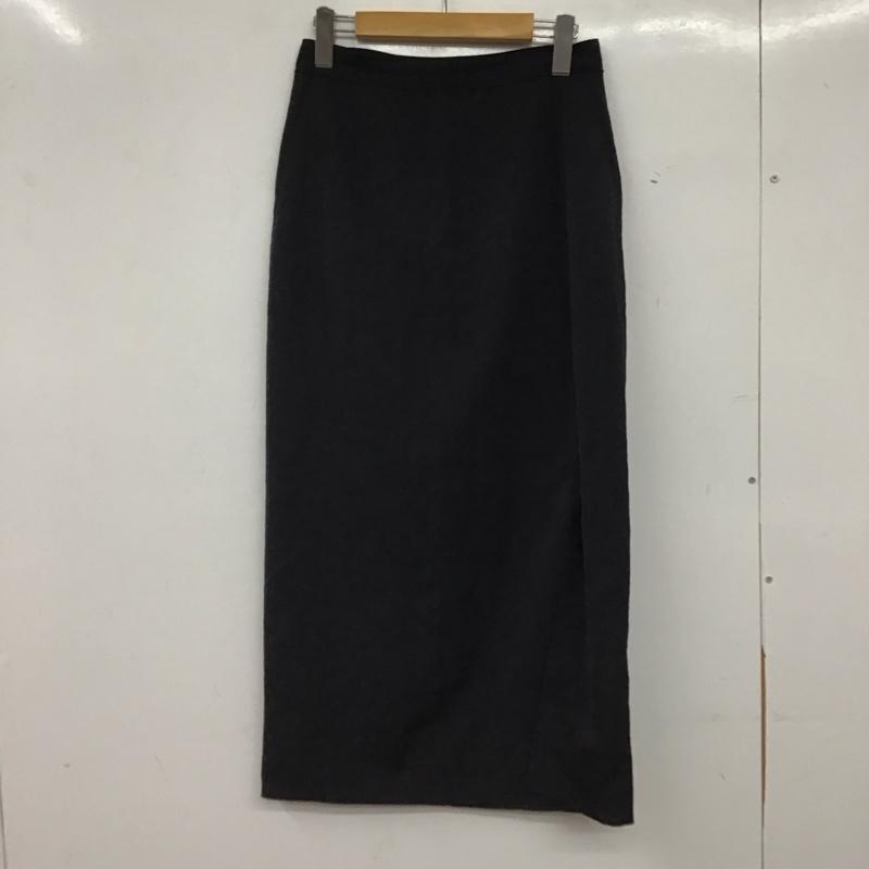 グリーンレーベルリラクシング green label relaxing スカート ロングスカート 3624-105-2342 スリット タイトスカート 38 無地 黒 / ブラック / black レディース USED 古着 中古 10159495