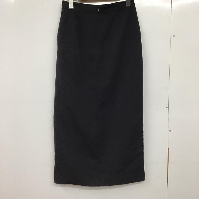 グリーンレーベルリラクシング green label relaxing スカート ロングスカート 3624-105-2342 スリット タイトスカート 38 無地 黒 / ブラック / black レディース USED 古着 中古 10159495