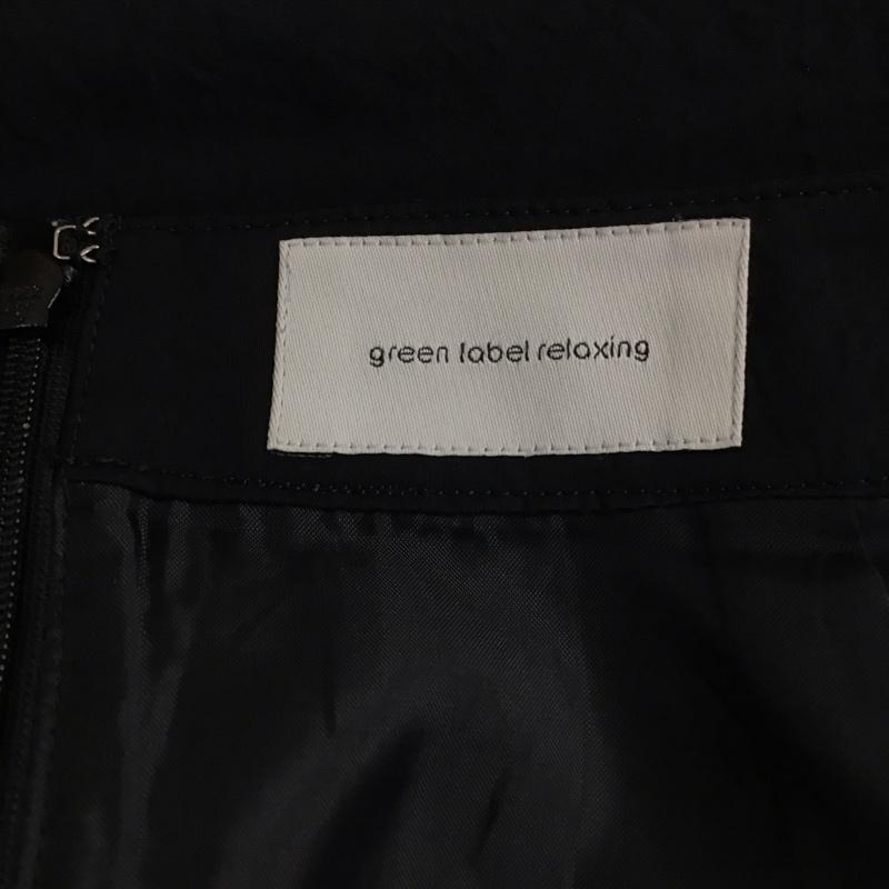 グリーンレーベルリラクシング green label relaxing スカート ロングスカート 3624-105-2342 スリット タイトスカート 38 無地 黒 / ブラック / black レディース USED 古着 中古 10159495