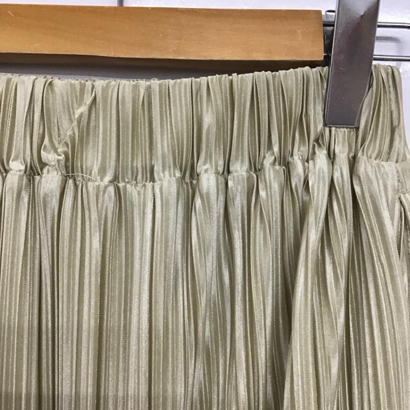 ローリーズファーム LOWRYS FARM スカート ロングスカート LF522003TS プリーツメロータイトスカート FT FREE 無地 アイボリー / アイボリー / レディース USED 古着 中古 10159499