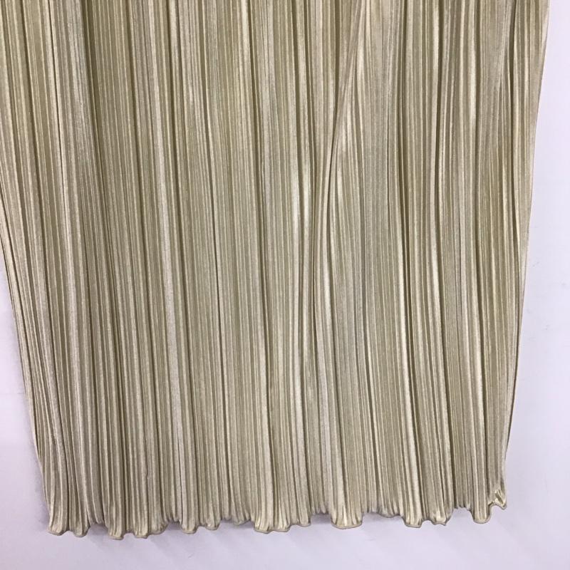 ローリーズファーム LOWRYS FARM スカート ロングスカート LF522003TS プリーツメロータイトスカート FT FREE 無地 アイボリー / アイボリー / レディース USED 古着 中古 10159499