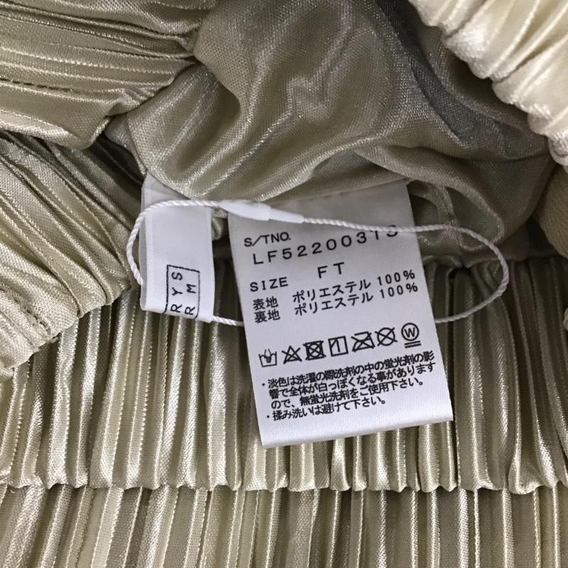 ローリーズファーム LOWRYS FARM スカート ロングスカート LF522003TS プリーツメロータイトスカート FT FREE 無地 アイボリー / アイボリー / レディース USED 古着 中古 10159499