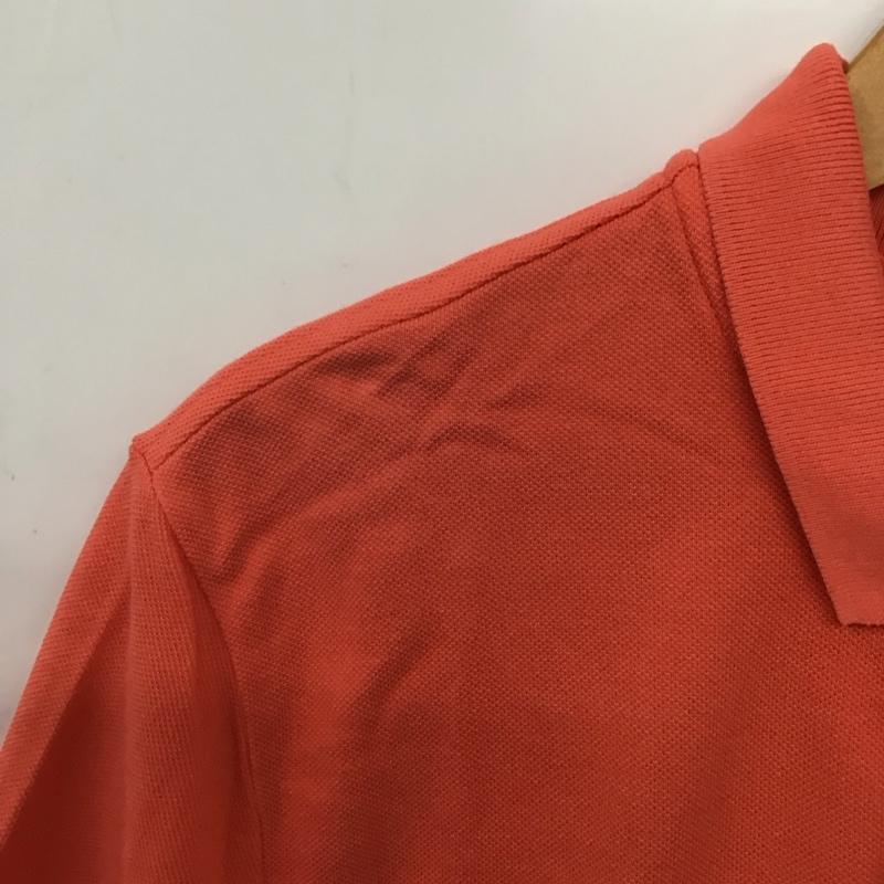 ナイキ NIKE ポロシャツ 半袖 半袖ポロシャツ カラーシャツ 半袖カットソー M ロゴ、文字 橙 / オレンジ / orange メンズ USED 古着 中古 10159505