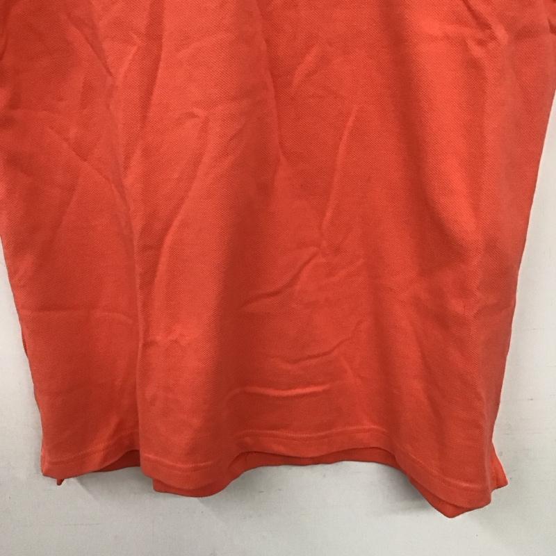 ナイキ NIKE ポロシャツ 半袖 半袖ポロシャツ カラーシャツ 半袖カットソー M ロゴ、文字 橙 / オレンジ / orange メンズ USED 古着 中古 10159505