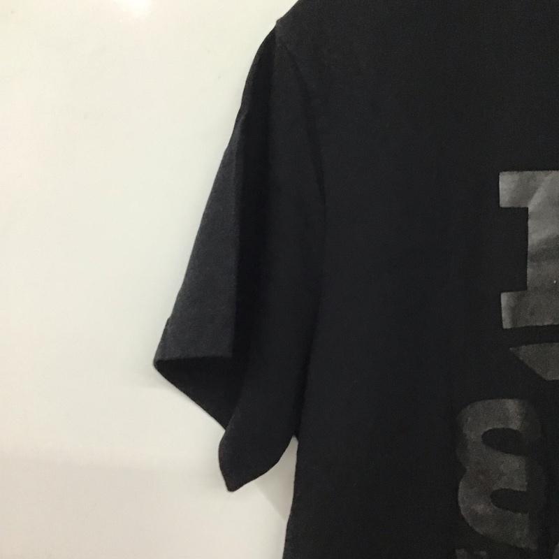 ディーゼル DIESEL Tシャツ 半袖 半袖カットソー プリントTシャツ クルーネックカットソー L ロゴ、文字 黒 / ブラック / black メンズ USED 古着 中古 10159506