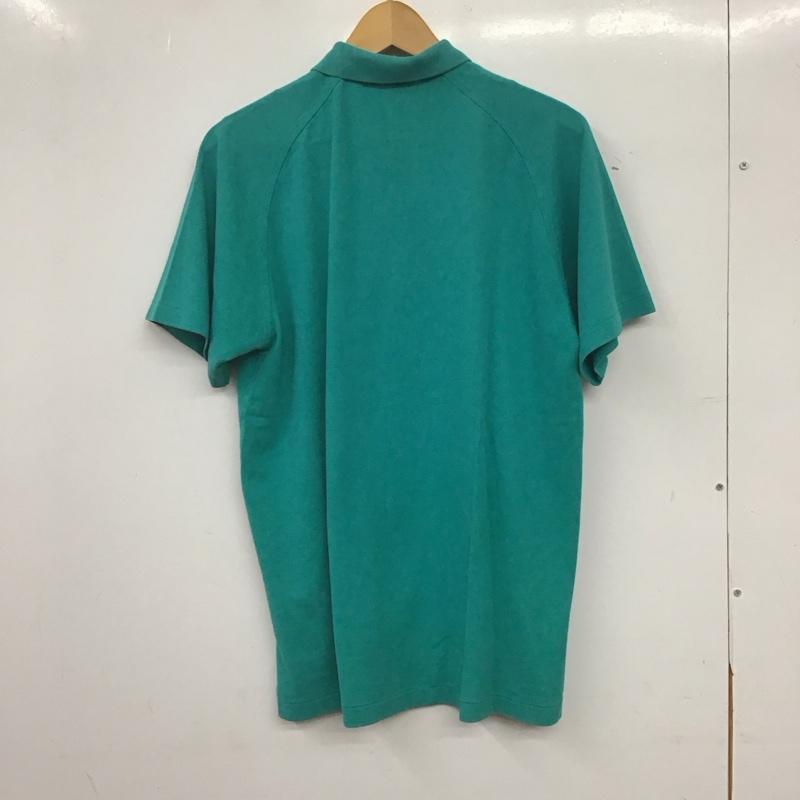 ラルフローレン RALPHLAUREN ポロシャツ 半袖 半袖ポロシャツ カラーシャツ 半袖カットソー M ロゴ、文字 緑 / グリーン / green メンズ USED 古着 中古 10159508