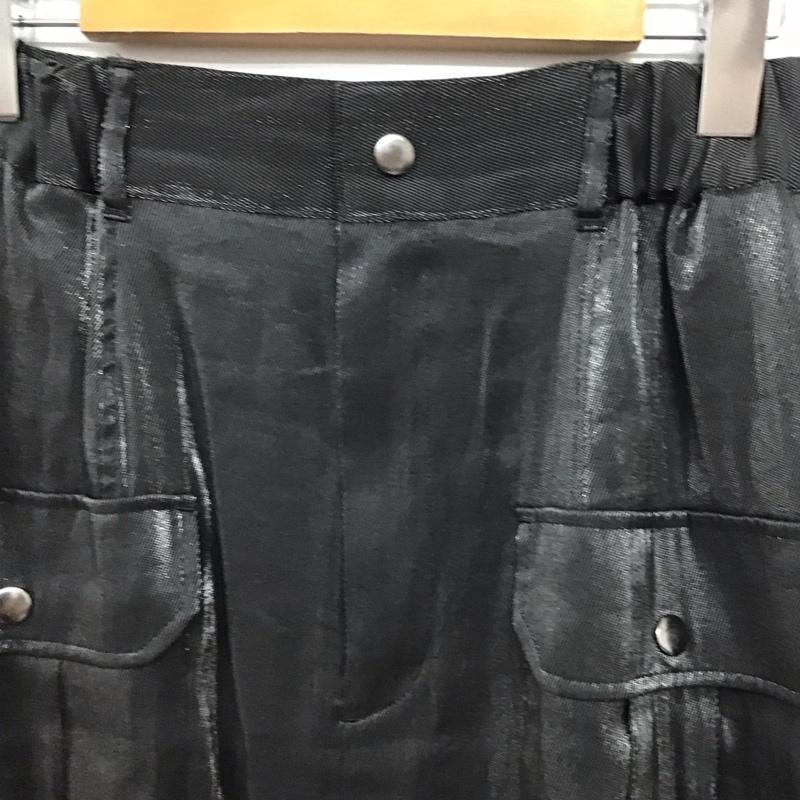 ジーナシス JEANASIS スカート ロングスカート JS050790CF シャイニーフラップナロースカート M 無地 黒 / ブラック / black レディース USED 古着 中古 10159511