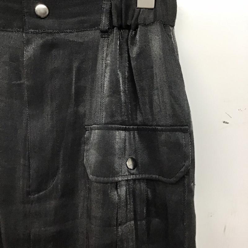 ジーナシス JEANASIS スカート ロングスカート JS050790CF シャイニーフラップナロースカート M 無地 黒 / ブラック / black レディース USED 古着 中古 10159511