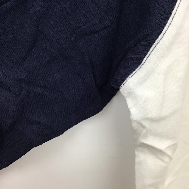 エルエルビーン L.L.Bean カットソー 長袖 長袖カットソー 無地カットソー クルーネック XL 無地 白 / ホワイト / white X 紺 / ネイビー / navy メンズ USED 古着 中古 10159514