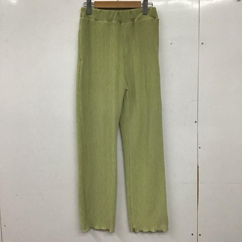 ローリーズファーム LOWRYS FARM ボトムス ボトムス LF521002CF ヨウリュウカットイージーパンツ FREE 無地 薄緑 / ライトグリーン / レディース USED 古着 中古 10159515