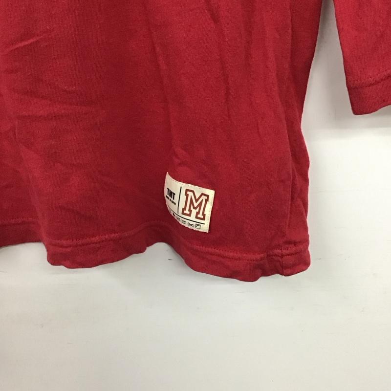 ティーエムティー TMT カットソー 長袖 長袖カットソー プリントカットソー クルーネック M プリント 赤 / レッド / red メンズ USED 古着 中古 10159516