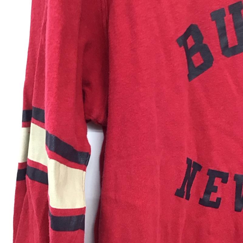 ティーエムティー TMT カットソー 長袖 長袖カットソー プリントカットソー クルーネック M プリント 赤 / レッド / red メンズ USED 古着 中古 10159516