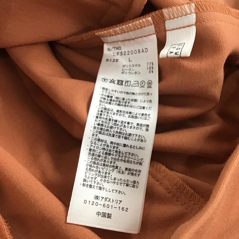 ローリーズファーム LOWRYS FARM パンツ スラックス LF522008AD ポンチピンタックイージーパンツ L 無地 橙 / オレンジ / orange レディース USED 古着 中古 10159517