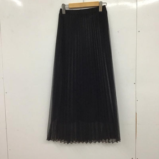 ジーナシス JEANASIS スカート ロングスカート JS050438MW シアーシャイニープリーツスカート FREE 無地 黒 / ブラック / black レディース USED 古着 中古 10159519