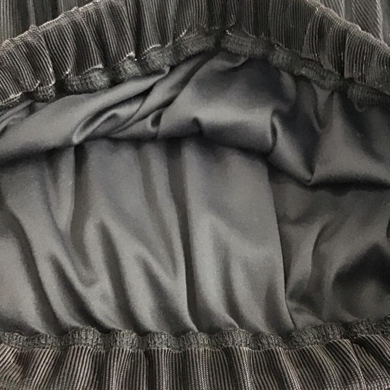 ジーナシス JEANASIS スカート ロングスカート JS050438MW シアーシャイニープリーツスカート FREE 無地 黒 / ブラック / black レディース USED 古着 中古 10159519