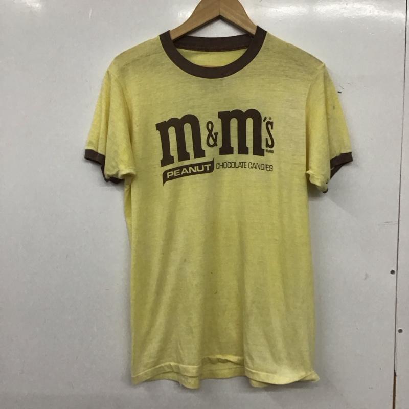 古着 USED Tシャツ 半袖 半袖カットソー プリントTシャツ クルーネックカットソー ロゴ、文字 黄 / イエロー / yellow メンズ USED 古着 中古 10159520