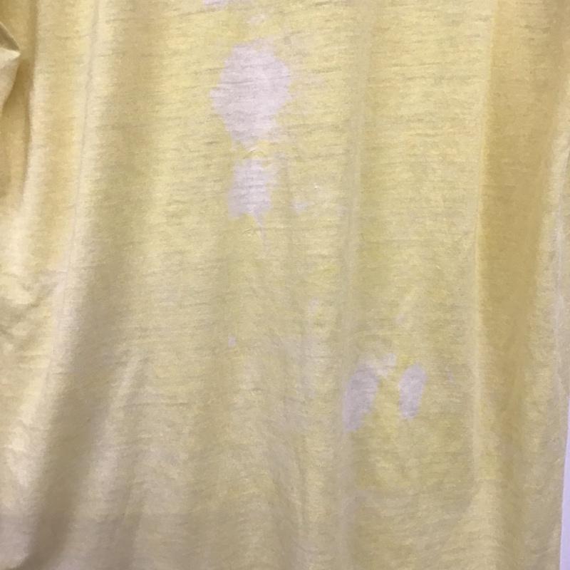 古着 USED Tシャツ 半袖 半袖カットソー プリントTシャツ クルーネックカットソー ロゴ、文字 黄 / イエロー / yellow メンズ USED 古着 中古 10159520