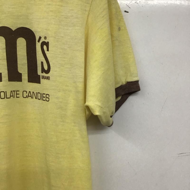 古着 USED Tシャツ 半袖 半袖カットソー プリントTシャツ クルーネックカットソー ロゴ、文字 黄 / イエロー / yellow メンズ USED 古着 中古 10159520
