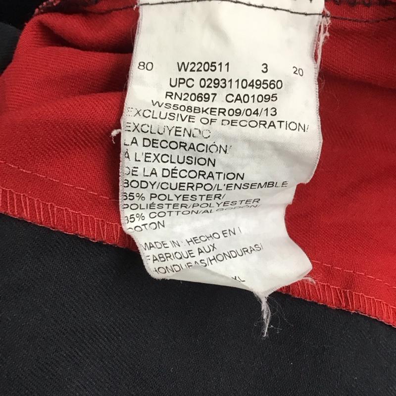 ディッキーズ Dickies シャツ、ブラウス 半袖 半袖シャツ プリントシャツ ポケットシャツ XL ロゴ、文字 赤 / レッド / red X ダークグレー / ダークグレー / メンズ USED 古着 中古 10159523