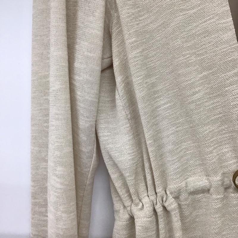 モラビト MORABITO ワンピース ひざ丈スカート 2103-52116 ガウン 長袖 40 無地 アイボリー / アイボリー / レディース USED 古着 中古 10159526