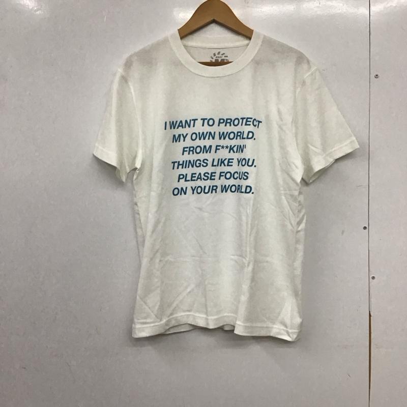 ハングボグ HUNGBOG Tシャツ 半袖 半袖カットソー プリントTシャツ クルーネックカットソー ロゴ、文字 白 / ホワイト / white メンズ USED 古着 中古 10159529