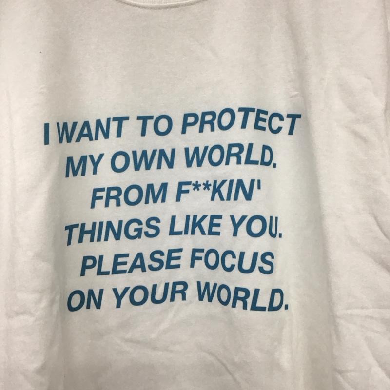 ハングボグ HUNGBOG Tシャツ 半袖 半袖カットソー プリントTシャツ クルーネックカットソー ロゴ、文字 白 / ホワイト / white メンズ USED 古着 中古 10159529