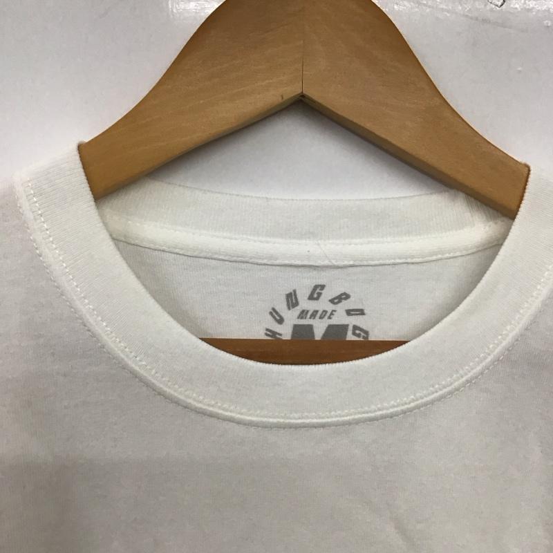 ハングボグ HUNGBOG Tシャツ 半袖 半袖カットソー プリントTシャツ クルーネックカットソー ロゴ、文字 白 / ホワイト / white メンズ USED 古着 中古 10159529