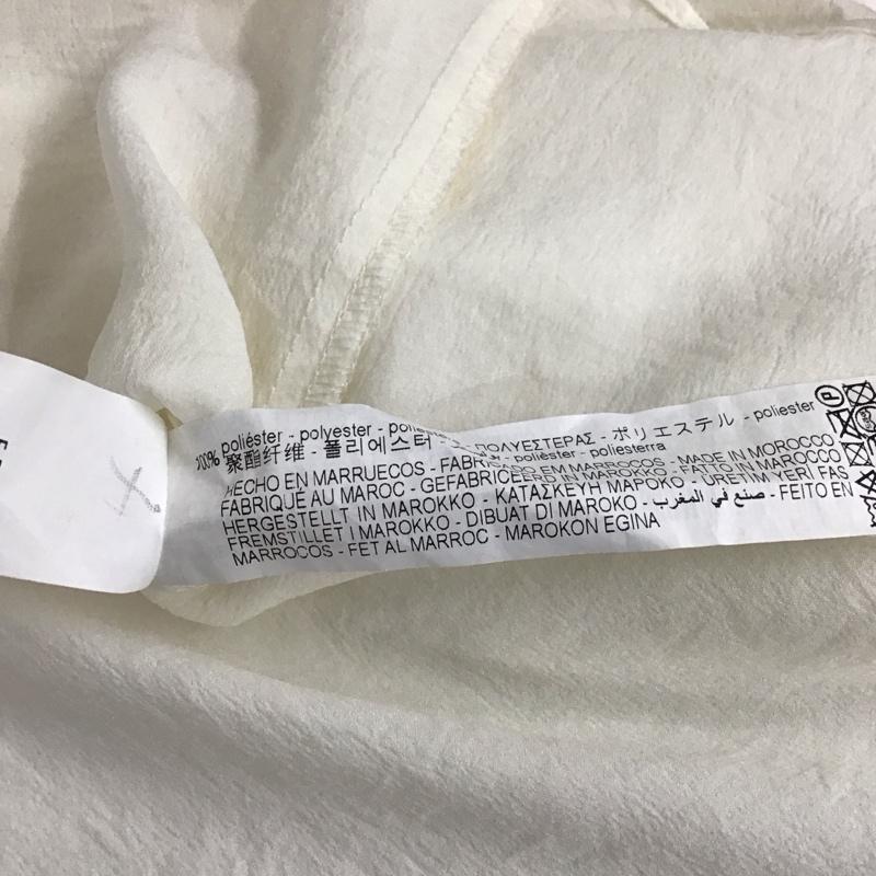 ザラ ZARA シャツ、ブラウス 長袖 2072 478 712 リボンタイ M 無地 アイボリー / アイボリー / レディース USED 古着 中古 10159532