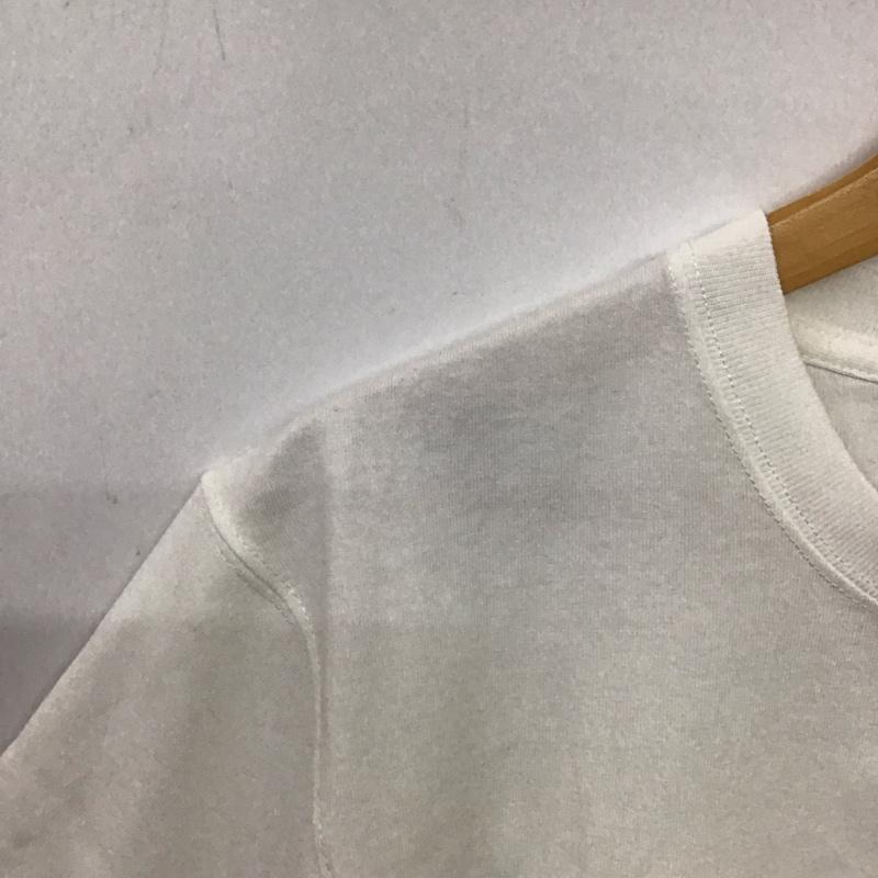 ハングボグ HUNGBOG Tシャツ 半袖 半袖カットソー プリントTシャツ クルーネックカットソー M ロゴ、文字 白 / ホワイト / white メンズ USED 古着 中古 10159534
