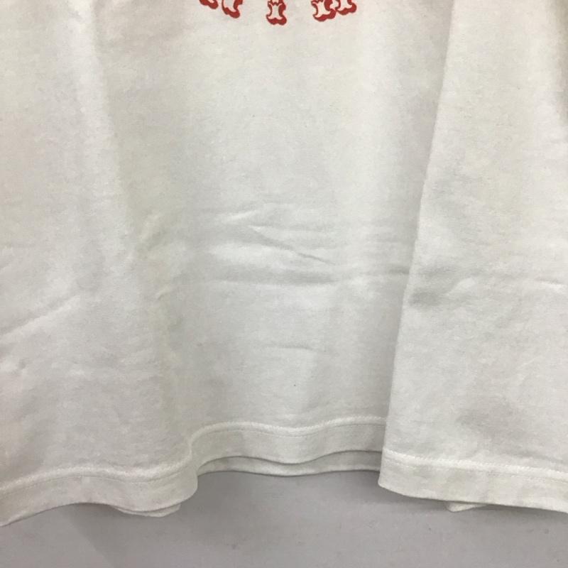 ハングボグ HUNGBOG Tシャツ 半袖 半袖カットソー プリントTシャツ クルーネックカットソー M ロゴ、文字 白 / ホワイト / white メンズ USED 古着 中古 10159534