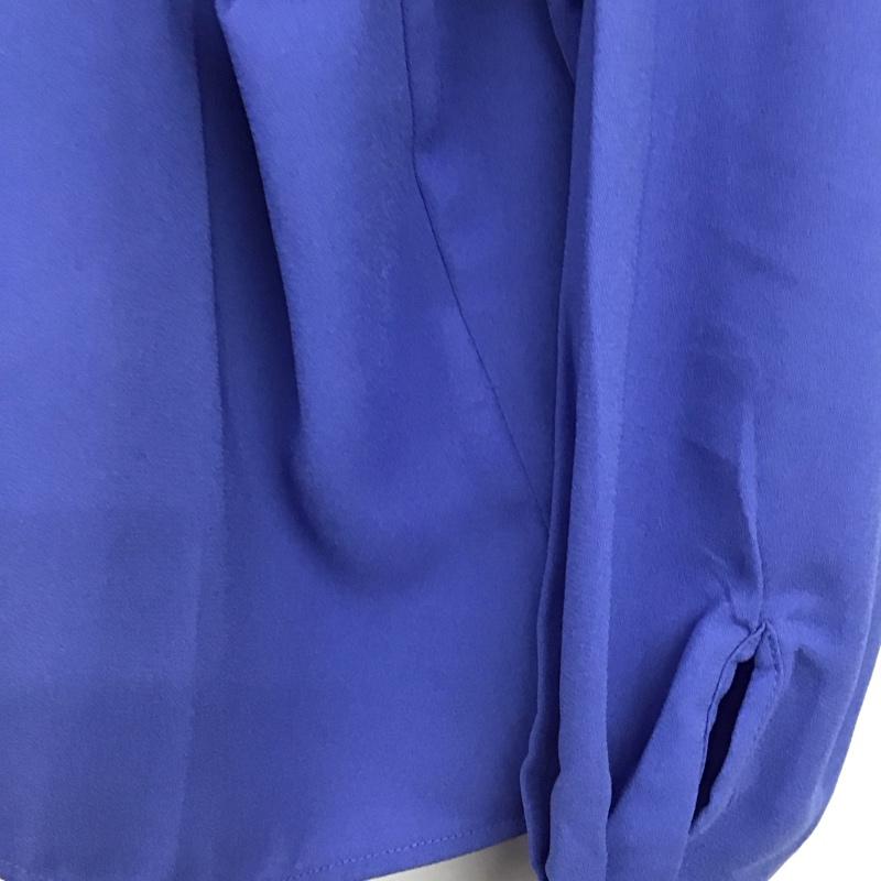 アズールバイマウジー AZUL BY MOUSSY シャツ、ブラウス 長袖 250BSA30-407C ジョーゼットオーバーシャツ FREE 無地 青 / ブルー / blue レディース USED 古着 中古 10159535