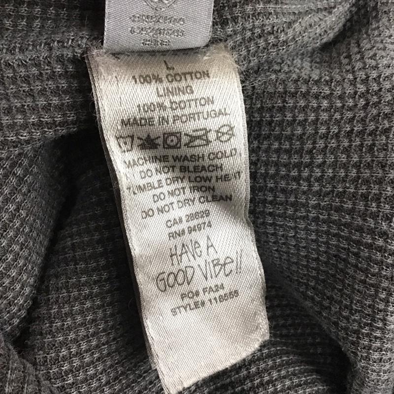 ステューシー STUSSY パーカー 長袖 ジップアップパーカー 長袖パーカー カジュアルジャケット L ロゴ、文字 ダークグレー / ダークグレー / メンズ USED 古着 中古 10159540
