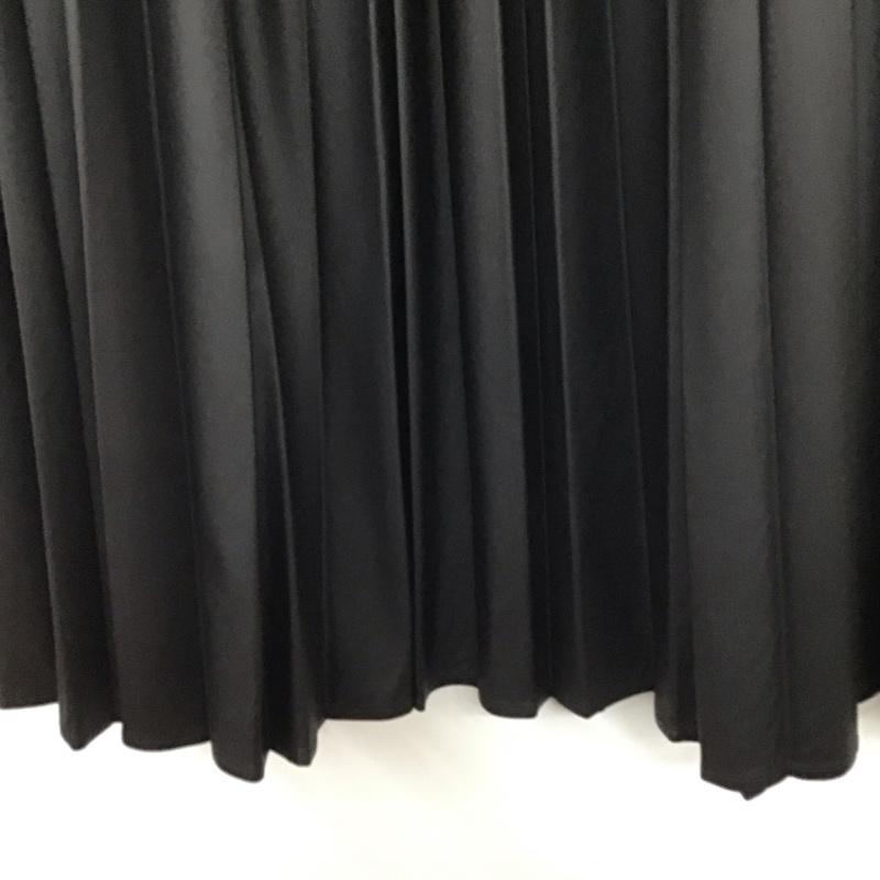 ニコアンド niko and... スカート ロングスカート NKN36523FL フェイクレザープリーツ L 無地 黒 / ブラック / black レディース USED 古着 中古 10159542