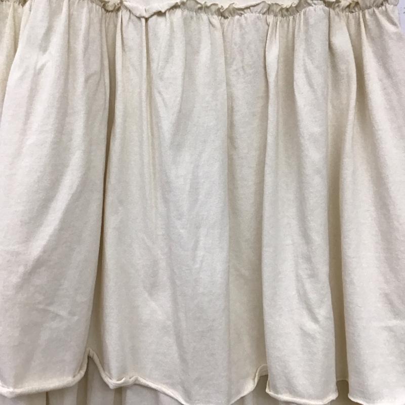 ローリーズファーム LOWRYS FARM スカート ロングスカート LF524019CF ティアードスカート FREE 無地 アイボリー / アイボリー / レディース USED 古着 中古 10159543
