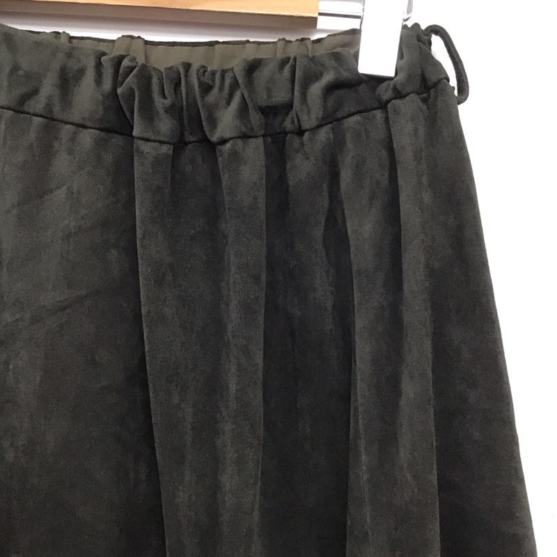 ジーナシス JEANASIS スカート ロングスカート JS050205AD フレアスカート FREE 無地 カーキ / カーキ / khaki レディース USED 古着 中古 10159545