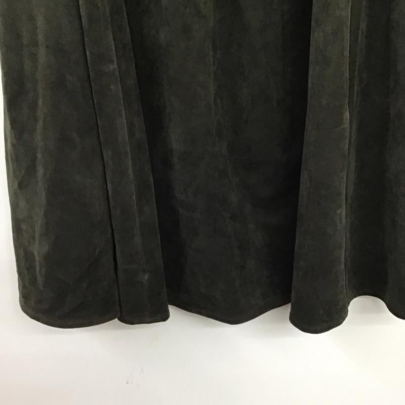 ジーナシス JEANASIS スカート ロングスカート JS050205AD フレアスカート FREE 無地 カーキ / カーキ / khaki レディース USED 古着 中古 10159545