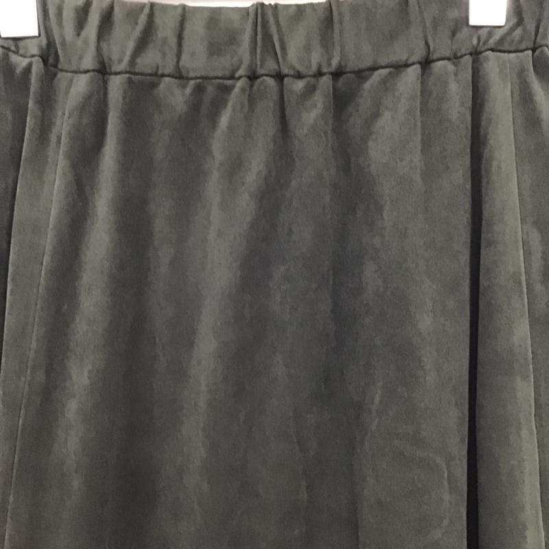 ジーナシス JEANASIS スカート ロングスカート JS050205AD フレアスカート FREE 無地 カーキ / カーキ / khaki レディース USED 古着 中古 10159545