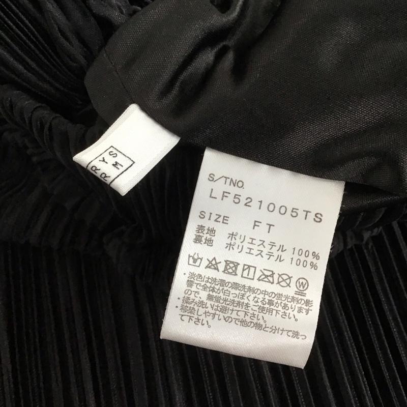 ローリーズファーム LOWRYS FARM スカート ロングスカート LF521005TS プリーツメロータイトスカート FT FREE 無地 黒 / ブラック / black レディース USED 古着 中古 10159547