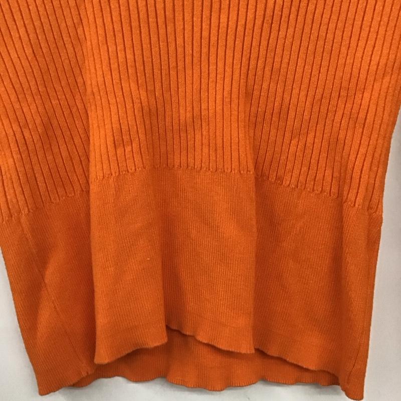 ザラ ZARA ニット、セーター 長袖 3471 100 615 リブ タートルネック L 無地 橙 / オレンジ / orange レディース USED 古着 中古 10159548