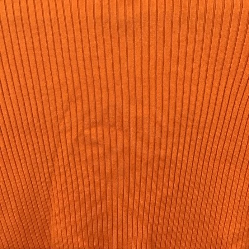 ザラ ZARA ニット、セーター 長袖 3471 100 615 リブ タートルネック L 無地 橙 / オレンジ / orange レディース USED 古着 中古 10159548