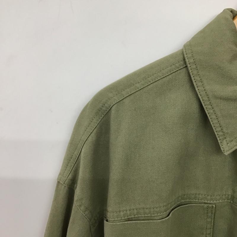 ザラ ZARA シャツ、ブラウス 長袖 6073 041 506 胸ポケット M 無地 カーキ / カーキ / khaki レディース USED 古着 中古 10159549