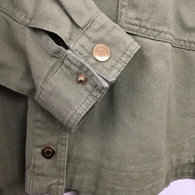 ザラ ZARA シャツ、ブラウス 長袖 6073 041 506 胸ポケット M 無地 カーキ / カーキ / khaki レディース USED 古着 中古 10159549