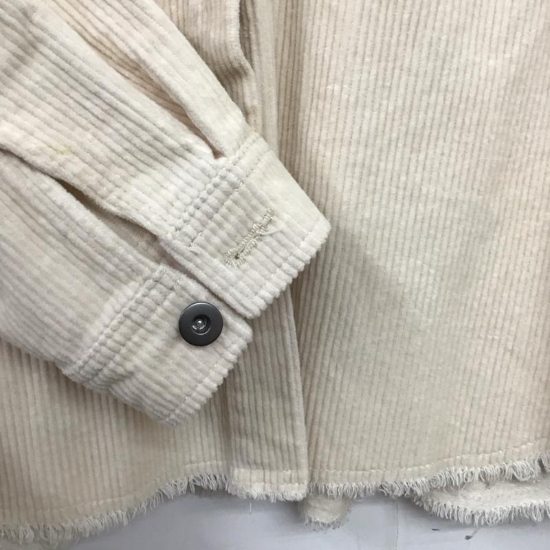 ザラ ZARA ジャケット、上着 ジャケット、ブレザー 8372 289 712 コーデュロイジャケット L 無地 アイボリー / アイボリー / レディース USED 古着 中古 10159551