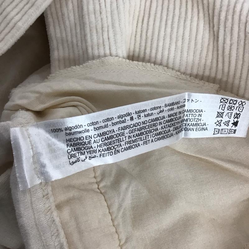 ザラ ZARA ジャケット、上着 ジャケット、ブレザー 8372 289 712 コーデュロイジャケット L 無地 アイボリー / アイボリー / レディース USED 古着 中古 10159551