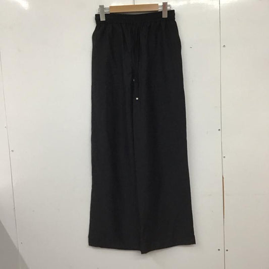 ローリーズファーム LOWRYS FARM ボトムス ボトムス LF523008TK ワイドイージーパンツ FREE 無地 黒 / ブラック / black レディース USED 古着 中古 10159552