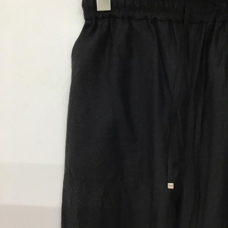 ローリーズファーム LOWRYS FARM ボトムス ボトムス LF523008TK ワイドイージーパンツ FREE 無地 黒 / ブラック / black レディース USED 古着 中古 10159552