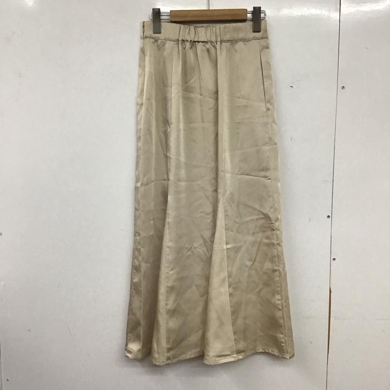 アズールバイマウジー AZUL BY MOUSSY スカート ロングスカート 250GAT31-036F サテンフレアスカート M 無地 アイボリー / アイボリー / レディース USED 古着 中古 10159553