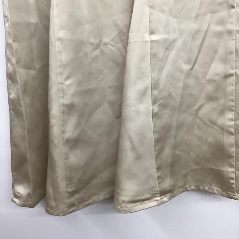 アズールバイマウジー AZUL BY MOUSSY スカート ロングスカート 250GAT31-036F サテンフレアスカート M 無地 アイボリー / アイボリー / レディース USED 古着 中古 10159553