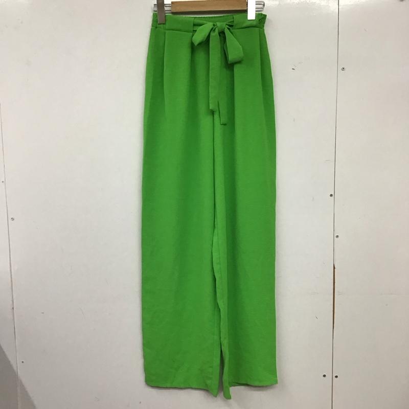 ザラ ZARA ボトムス ボトムス 0264 115 513 イージーパンツ ウエストリボン S 無地 緑 / グリーン / green レディース USED 古着 中古 10159554