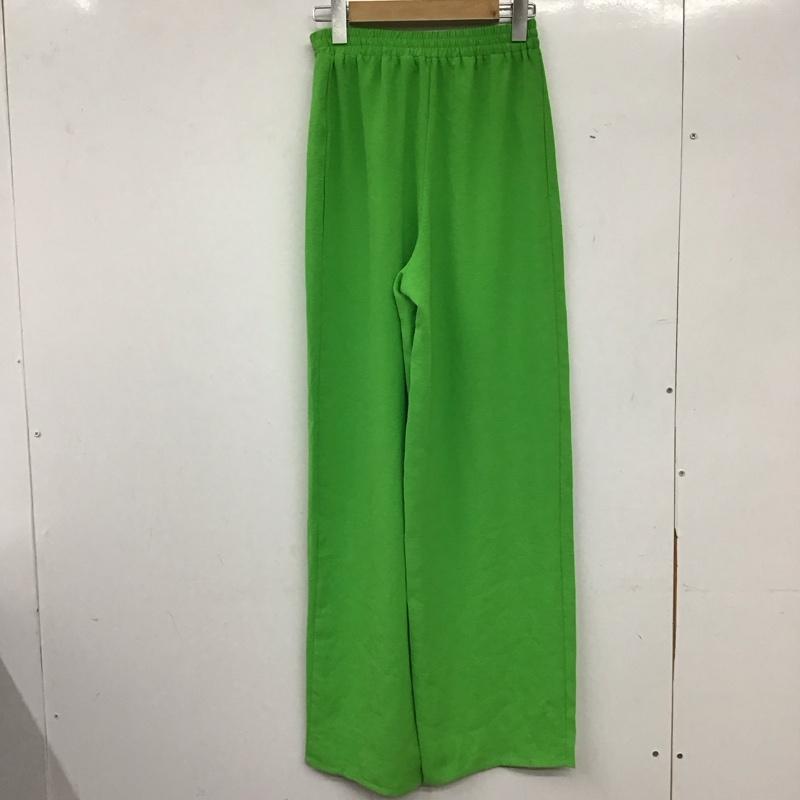 ザラ ZARA ボトムス ボトムス 0264 115 513 イージーパンツ ウエストリボン S 無地 緑 / グリーン / green レディース USED 古着 中古 10159554